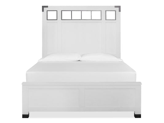 Harper Springs - Complete Panel Bed With Metal Headboard
