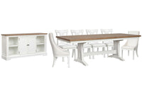 Kingston - Extendable Trestle Dining Table Set