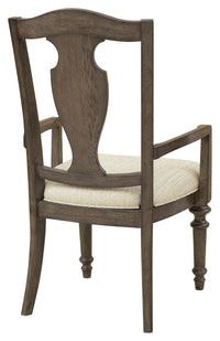 Saddle Creek - Wood Back Arm Chair (Set of 2) - Timber Brown