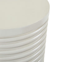 Berkley Square - Round Chairside Table - Linen & Khaki