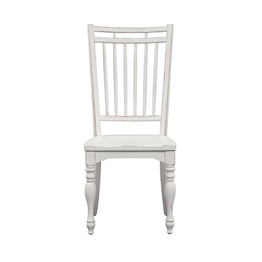 Magnolia Manor - Spindle Back Side Chair - White