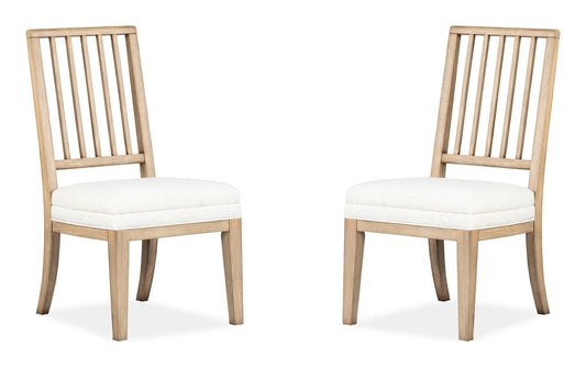 Coventry - Upholstered Side Chair With Solid Wood Back (Set of 2) - Honey Maple