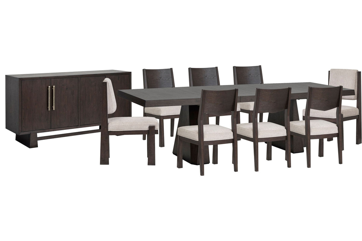Tauren - 10 Piece Extendable Double Pedestal Dining Table Set