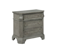 B01550 - Nightstand (Double USB/LED/WiFi) - Gray