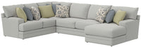 Stockbridge - Sectional With Comfort Coil Seating And 9 Accent Pillows Included