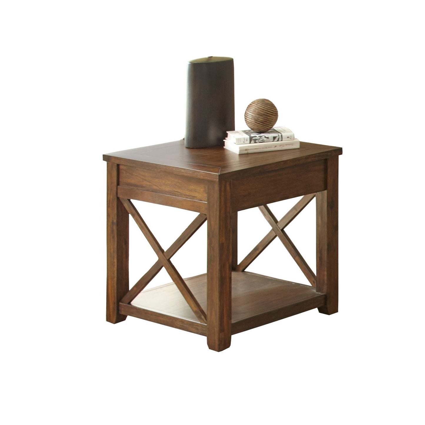 Lenka - 3 Piece Table Set - Brown