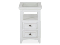 Heron Cove - Chairside End Table - Chalk White