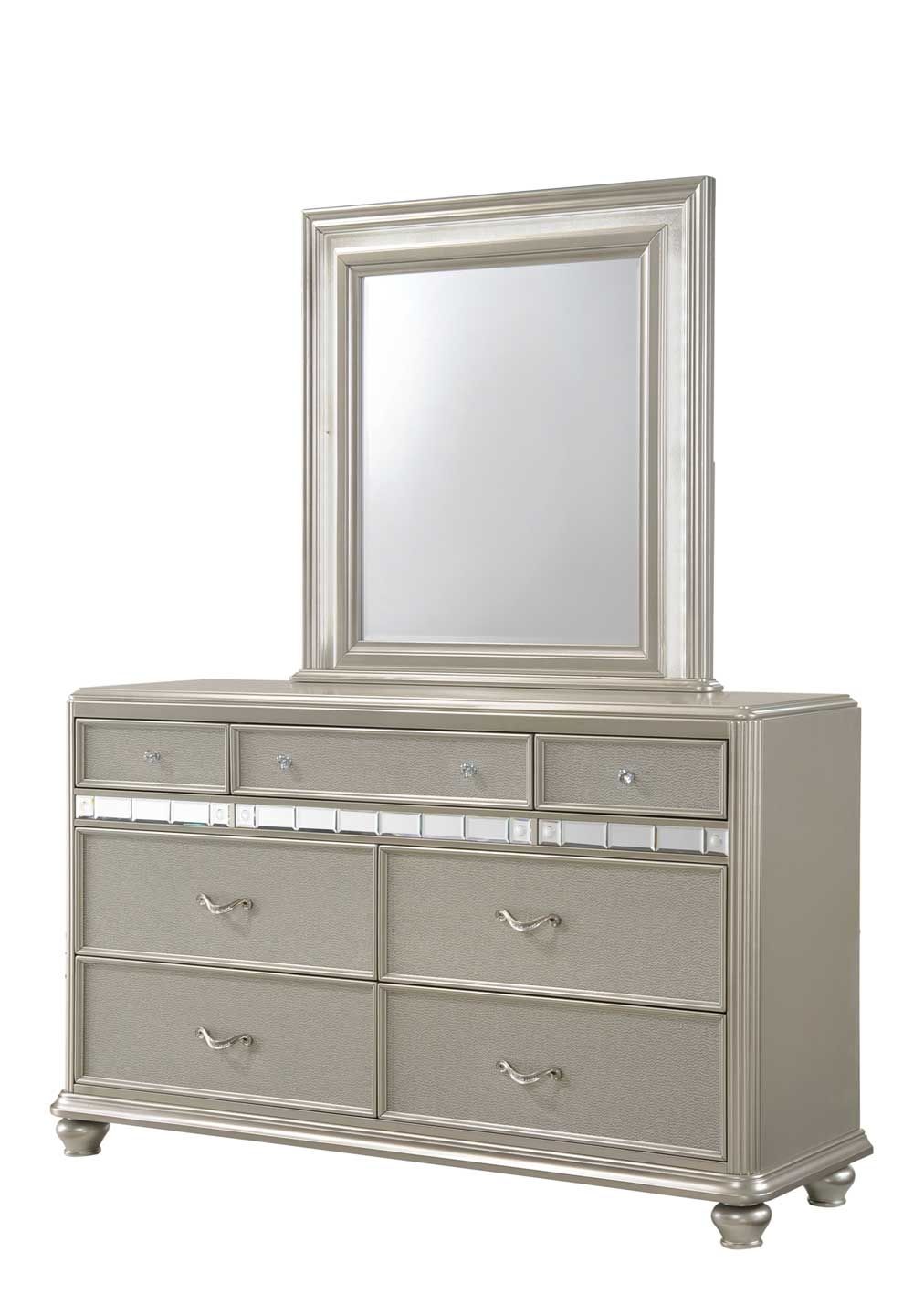 B0846J - Wood Dresser - Platinum