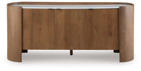 Fitzroy - Brown / White - Accent Cabinet