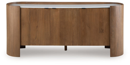 Fitzroy - Brown / White - Accent Cabinet