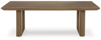 Serene Bay - Dark Brown - Rectangular Cocktail Table