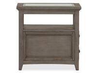 Paxton Place - Chairside End Table - Dovetail Gray