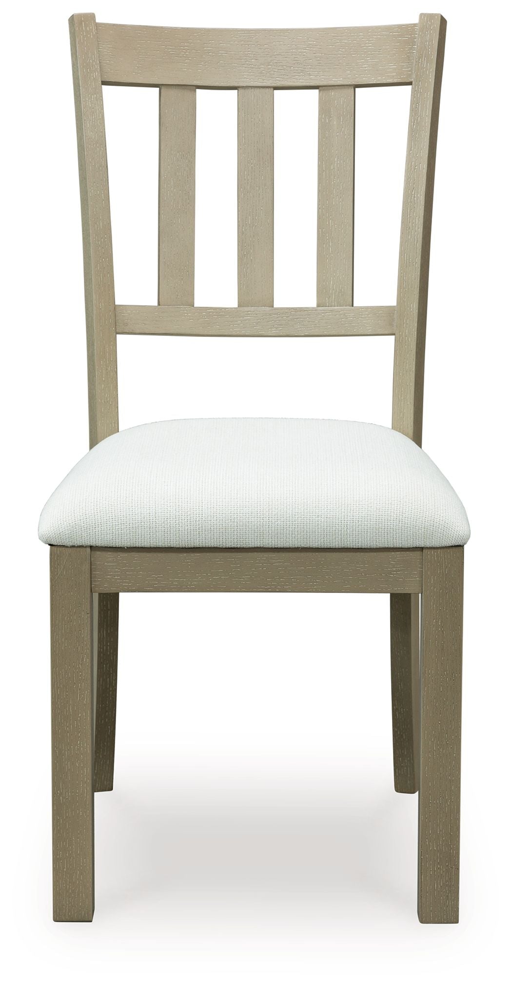 Calmoro - Dining Upholstered Side Chair (Set of 2) - Off White / Gray