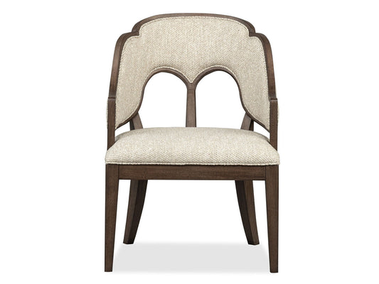 Jubilee - Upholstered Arm Chair (Set of 2) - Brown / White