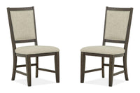 Westley Falls - Step Up Side Chair With Upholstered Seat & Back (Set of 2) - Dark Brown