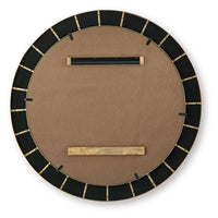 Corinsworth - Accent Mirror - Charcoal / Brass Finish
