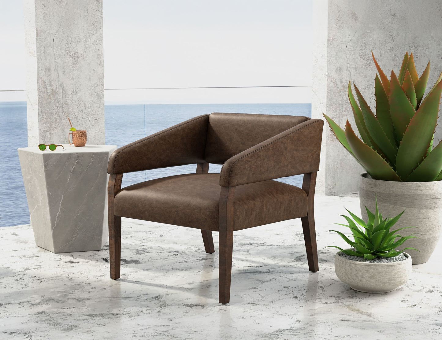 Murcia - Armchair - Brown