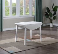 Naples - Drop Leaf Dining Table - White