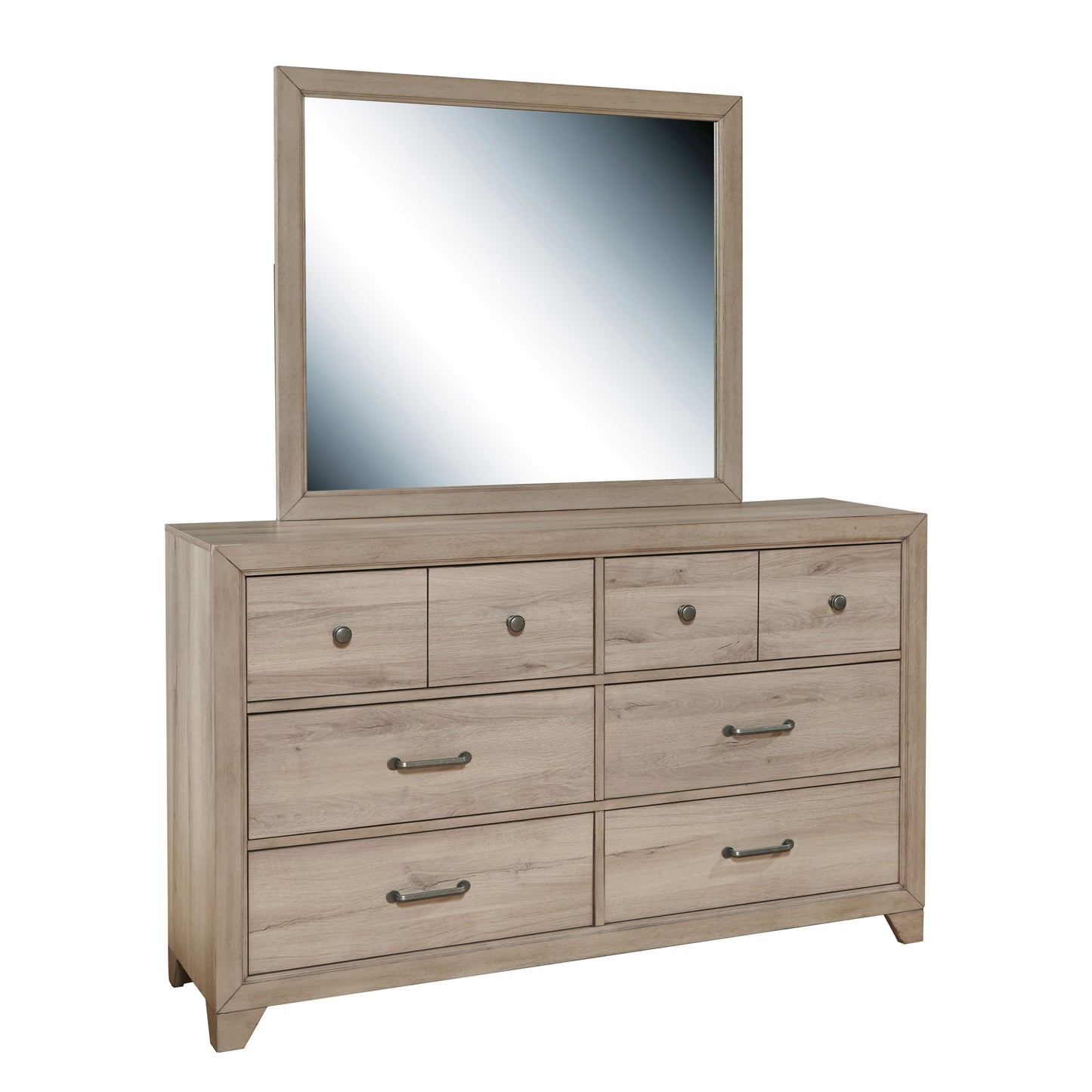 River Creek - Kids 6-Drawer Dresser - River Birch Brown