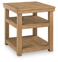 Wittenmyer - Rectangular End Table - Natural / Black