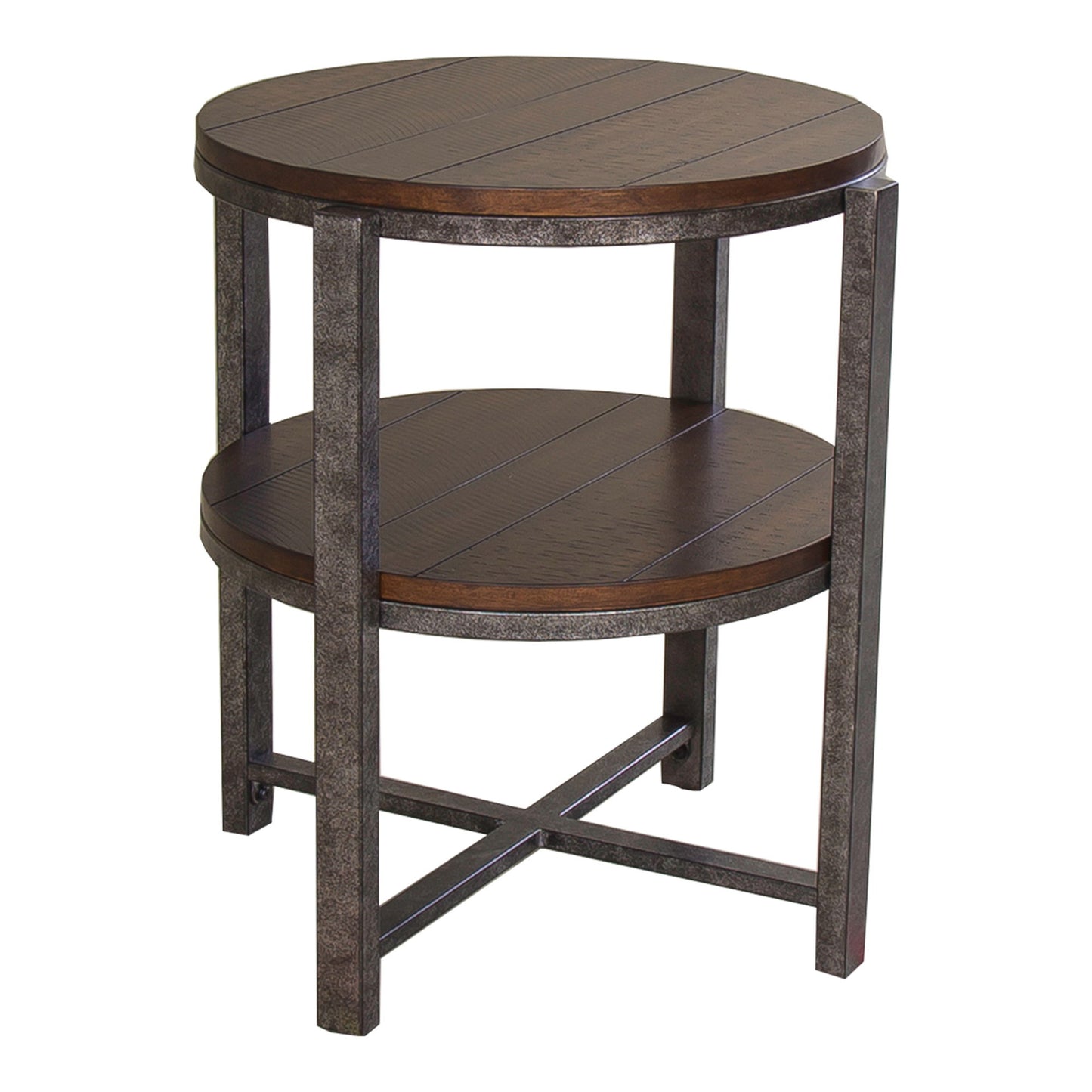 Breckinridge - Round End Table - Dark Brown