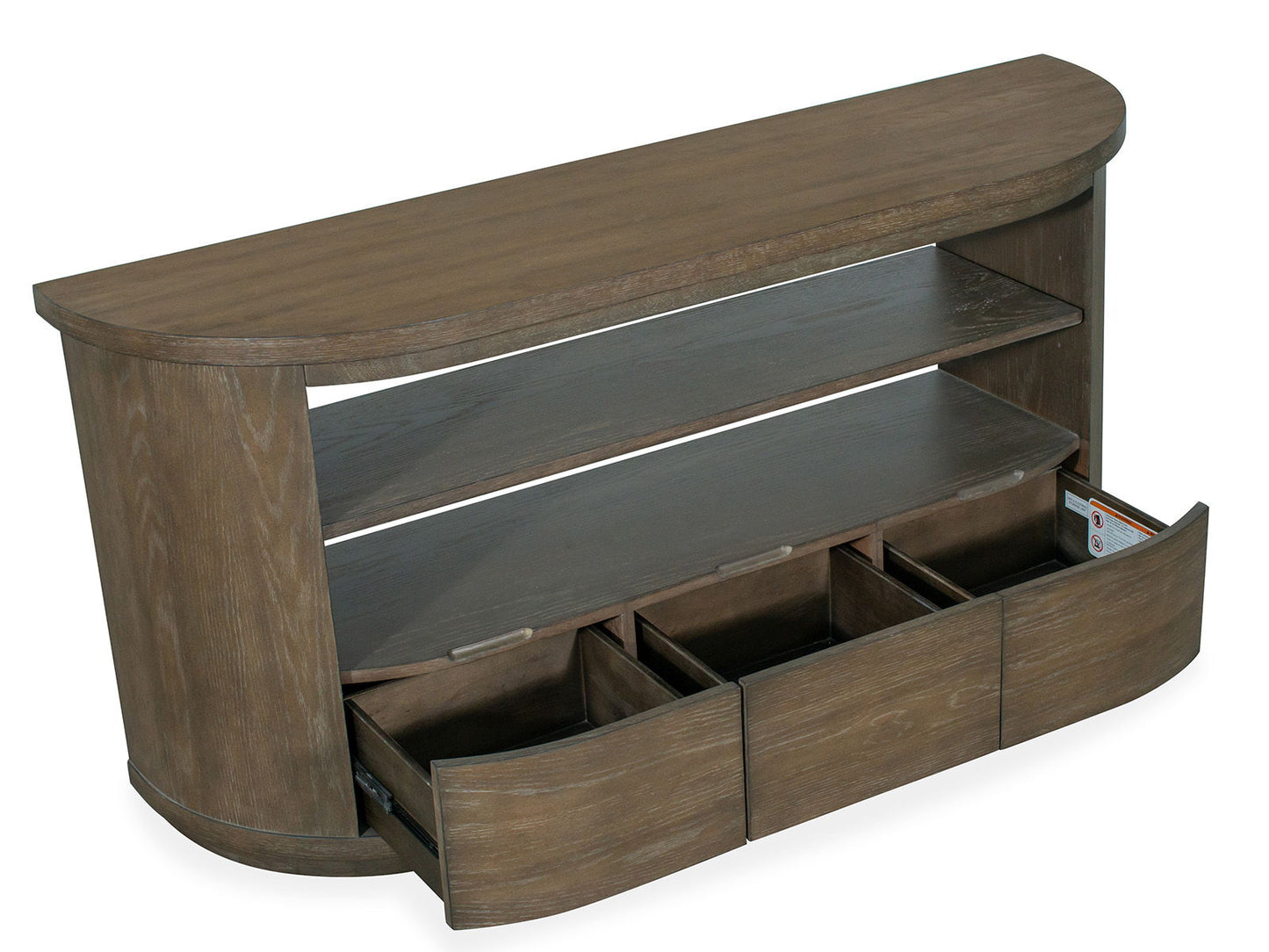 Bosley - Demilune Sofa Table - Porpoise