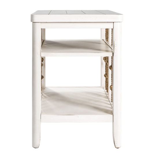 Dockside - Chair Side Table - White