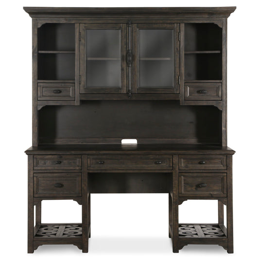 Bellamy - Desk With Hutch - Peppercorn