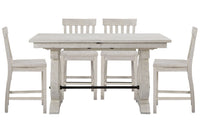 Bronwyn - Extendable Rectangular Counter Height Dining Table Set
