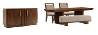 Reena - Extendable Trestle Dining Table Set