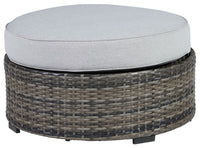 Harbor Court - Gray - Ottoman with Cushion