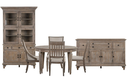 Lancaster - Extendable Round Dining Table Set