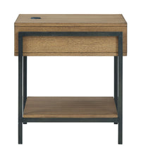 Fridley - Brown / Black - Rectangular End Table