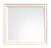 Kingston - Landscape Mirror - Whisper White And Cerused Nutmeg