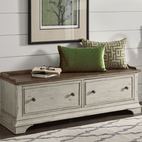 Morgan Creek - Storage Hall Bench - White