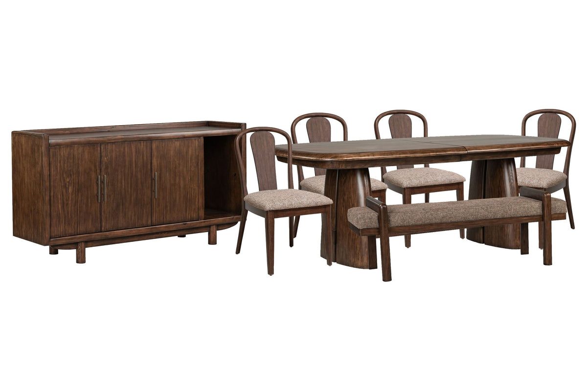 Belville - Extendable Trestle Dining Table Set