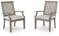 Rainier Ranch - Brown / Beige - Arm Chair With Cushion (Set of 2)