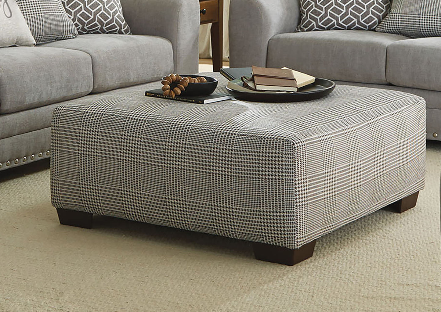 Cutler - Cocktail Ottoman - Basalt