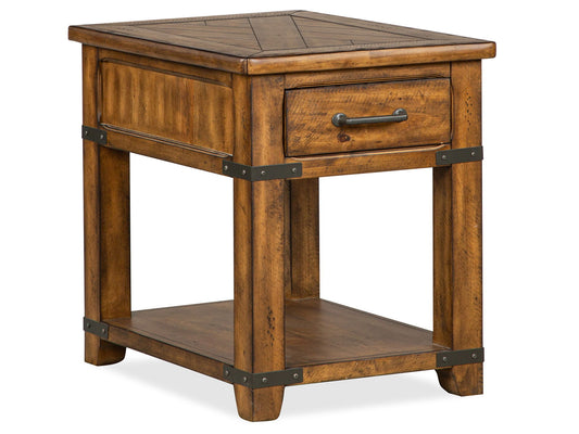Chesterfield - Rectangular End Table - Farmhouse Timber