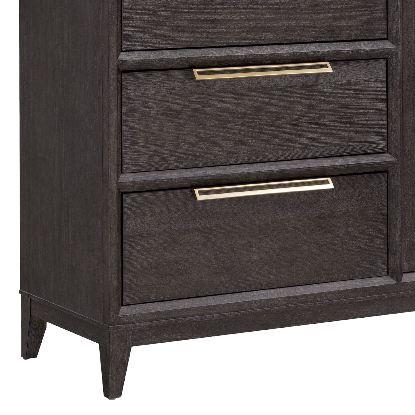 Quincy - 5-Drawer Door Chest - Black