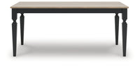 Brenkerton - Grayish Brown / Black - Rectangular Dining Room Table
