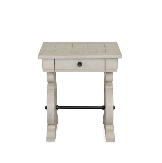 Bronwyn - Rectangular End Table - Alabaster