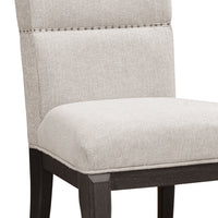 West End Loft - Upholstered Side Chair (Set of 2) - Brown & Pearl Silver