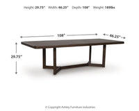 Dilenno - Dark Brown - Rectangular Dining Room Extension Table
