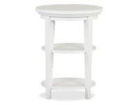 Heron Cove - Round Accent End Table - Chalk White