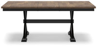 Wildenauer - Brown / Black - Rectangular Dining Extension Table