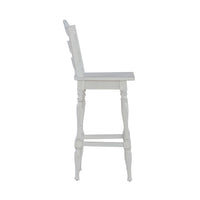Magnolia Manor - Ladderback Swivel Bar Stool - Antique White