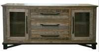 Loft Brown - Buffet With 3 Drawer / 2 Doors - Two Tone Gray / Brown