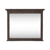 Paradise Valley - Landscape Mirror - Dark Brown
