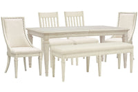 Newport - 6 Piece Extendable Rectangular Dining Table Set